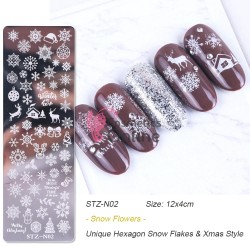 Matrita de Unghii din metal dreptunghiulara 9x4cm XY-N02 + 1 Matrita din Acril Cadou